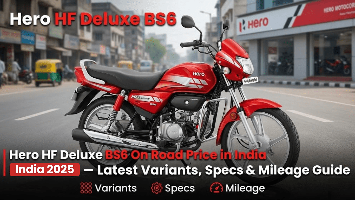 Hero HF Deluxe BS6 On Road Price in India 2025