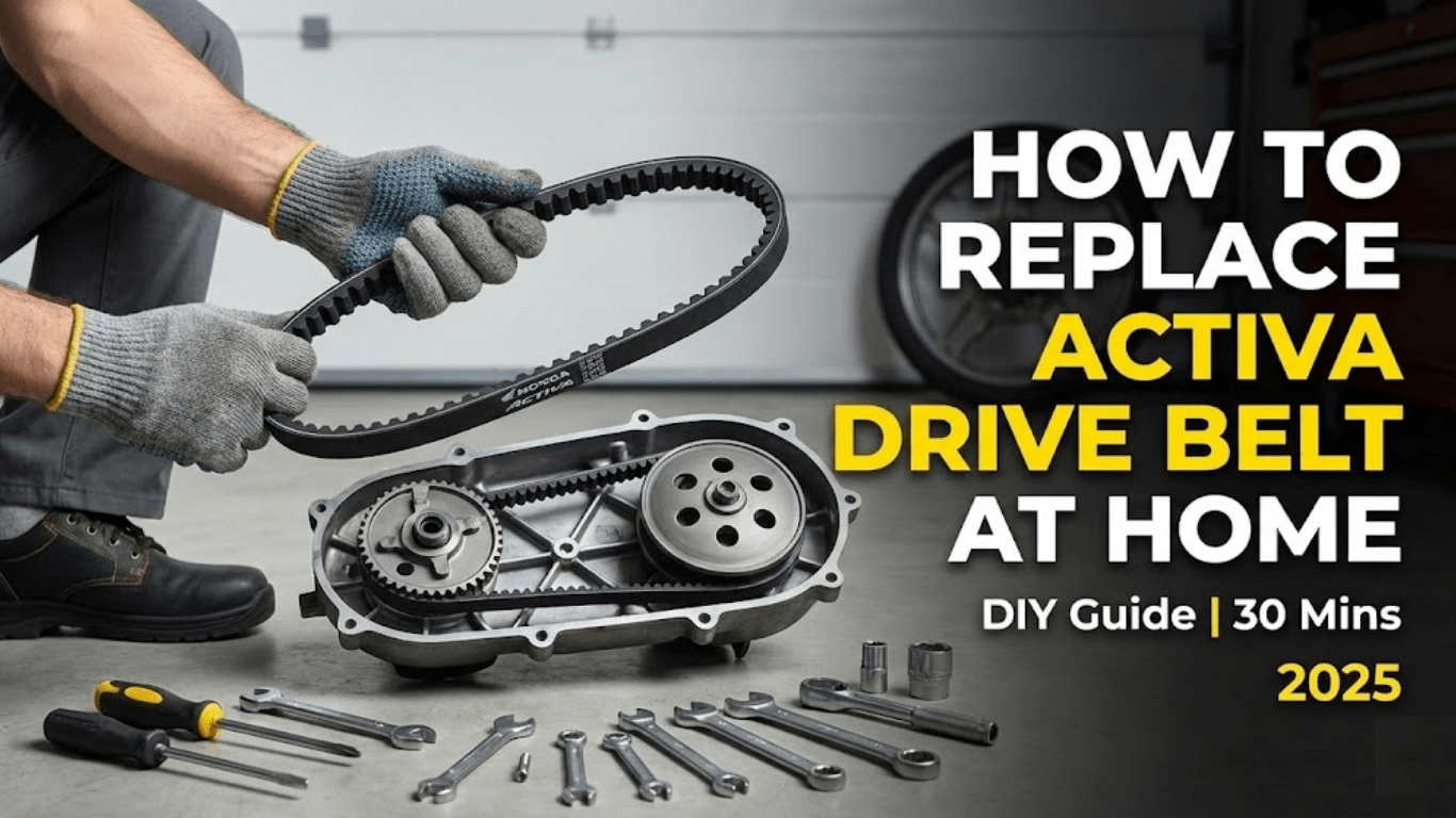 How to Replace the Drive Belt on a Honda Activa at Home
